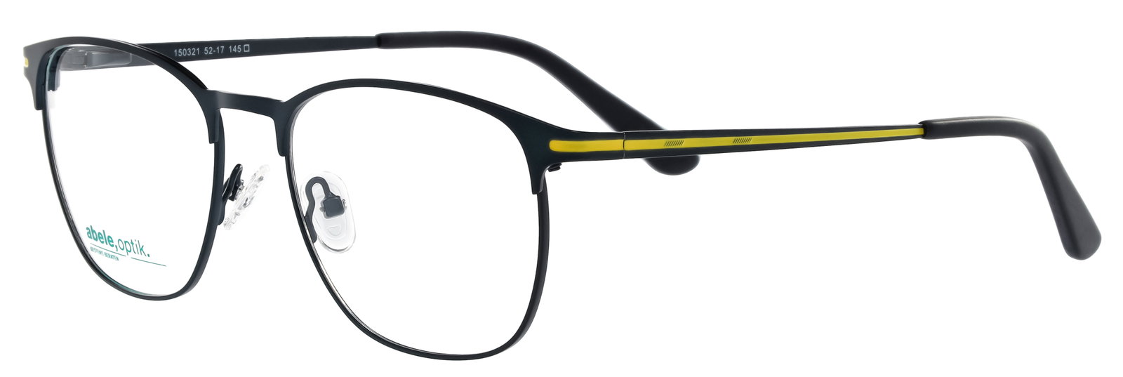abele optik Brille für Herren in dunkelblau / gelb 150321